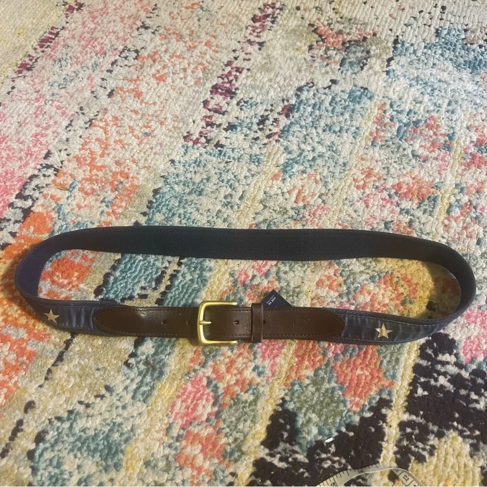 Vineyard vines Star Canvas Club Belt size 40